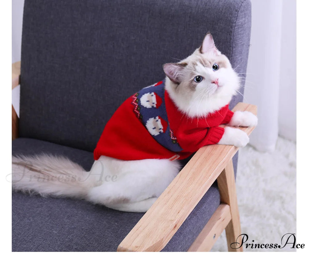 Pet Cat Winter Autumn Warm Knitted Sweater