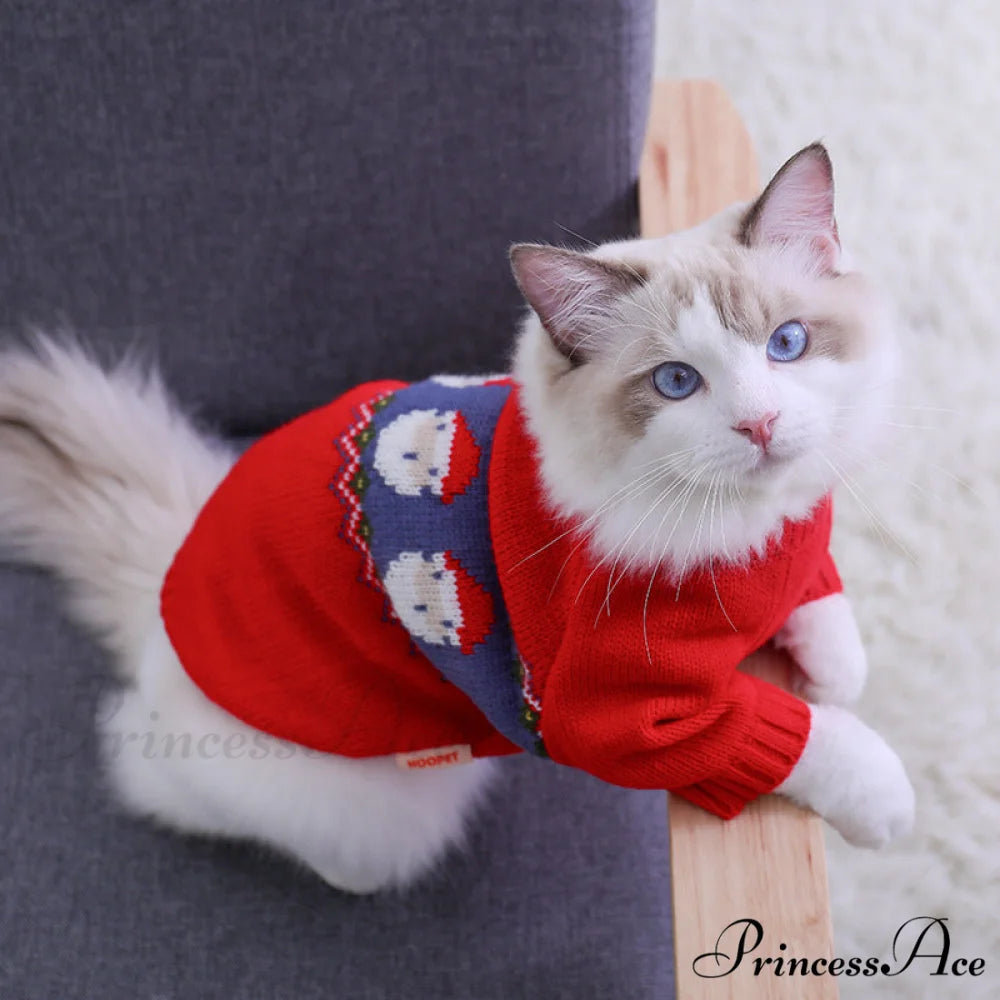 Pet Cat Winter Autumn Warm Knitted Sweater