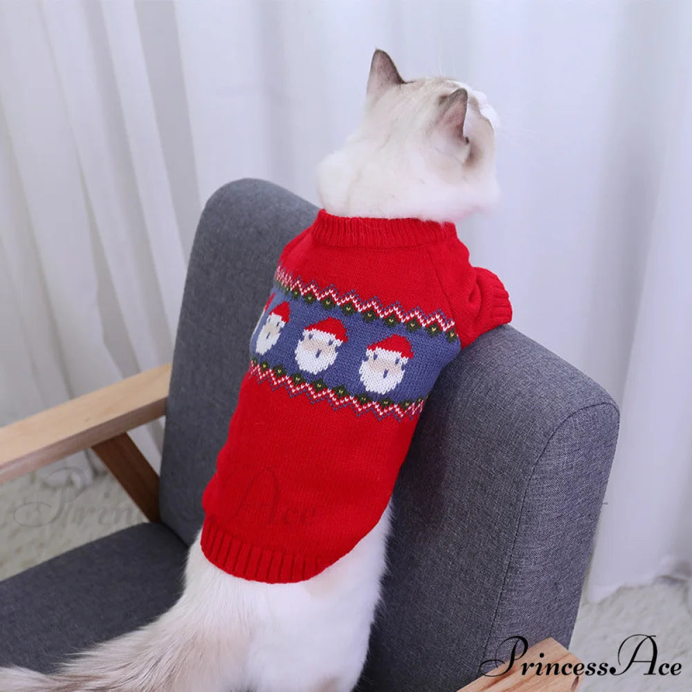Pet Cat Winter Autumn Warm Knitted Sweater