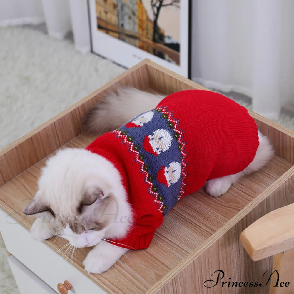 Pet Cat Winter Autumn Warm Knitted Sweater