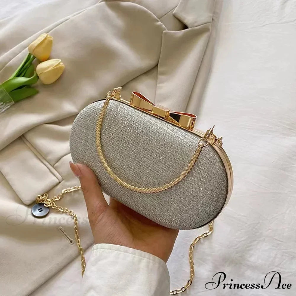 Pink Sparkling Sequins Evening Designer Opulent Crossbody Clutch Bag Silver clutchbag-250126