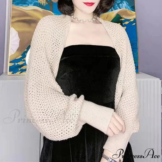 Plain Hue Slim Sun Protection Korean Fashion Extended Knitted Cardigan cardiagn-250126