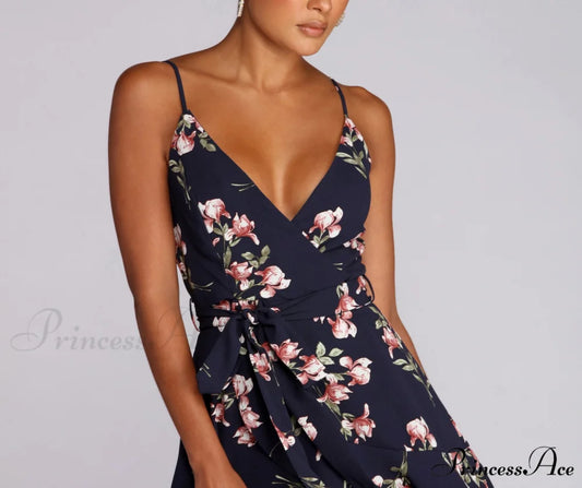 Plant One On Charming Floral Skater Dress