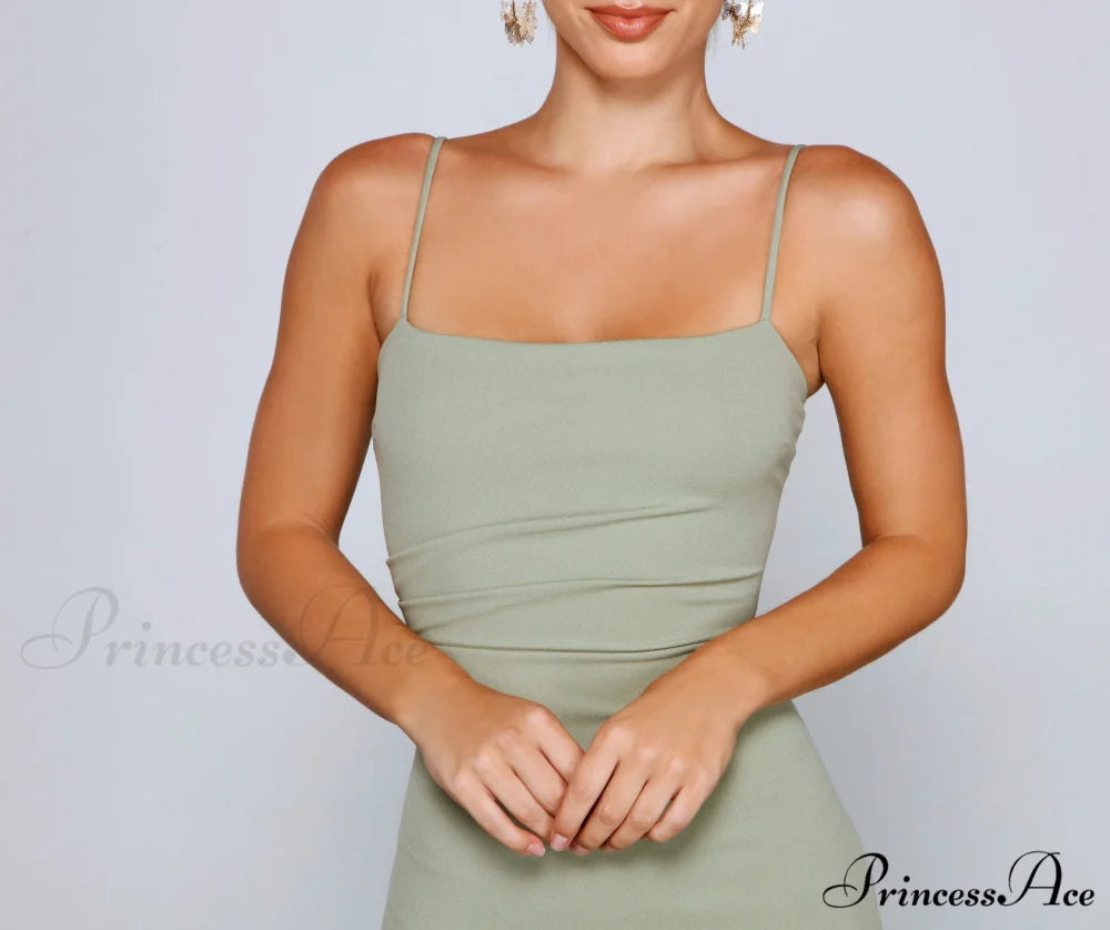 Play It Cool Charming Crepe Mini Dress