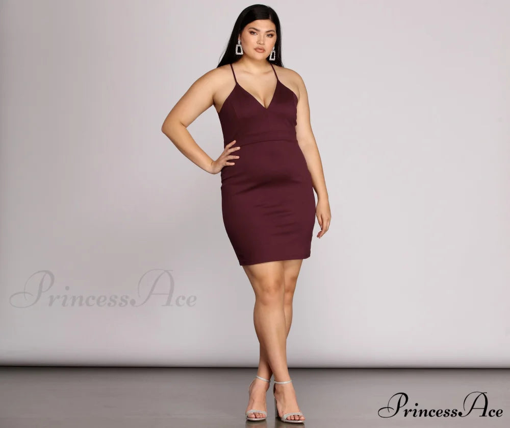 Plus Midnight Stylish Dreams Bodycon Dress