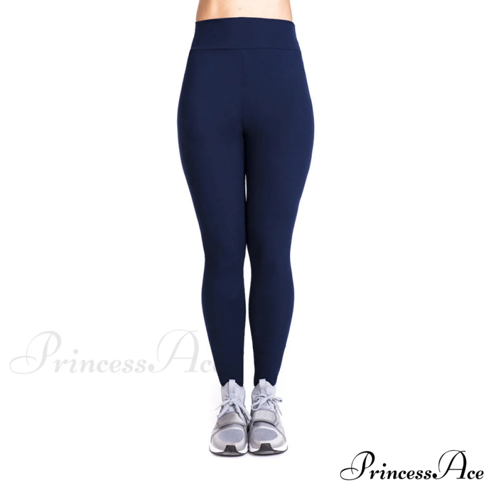 Plus Size Shapewear Sport Pants Navy Blue / S