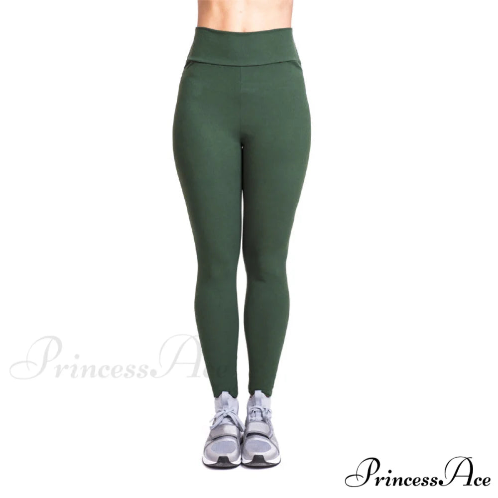Plus Size Shapewear Sport Pants Olive green / S