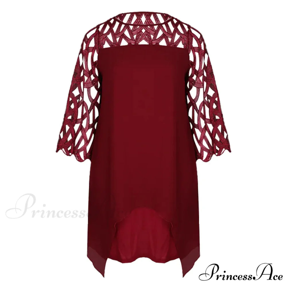 Plus Size Solid Color Sheath Dress for Women