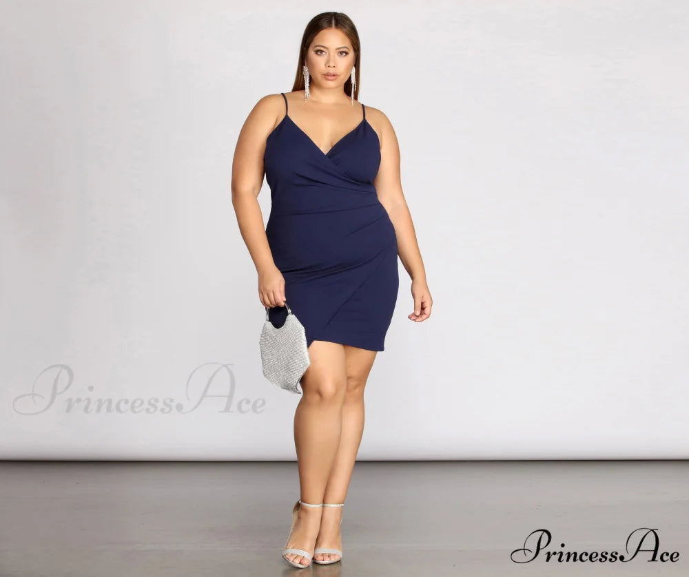 Plus Strappy & Charming Stunning Mini Dress