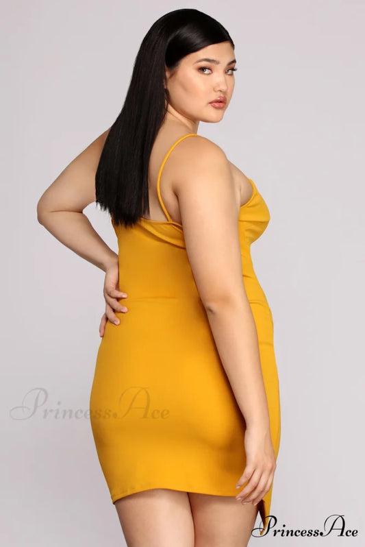 Plus Strappy & Charming Stunning Mini Dress