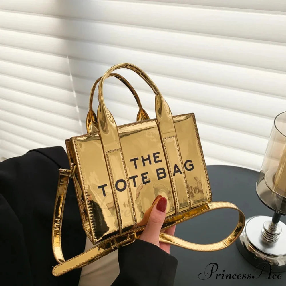 Premium Leather Designer Deluxe Satchel Purse golden Shoulder Bag / 18X14X8cm handbag-250126