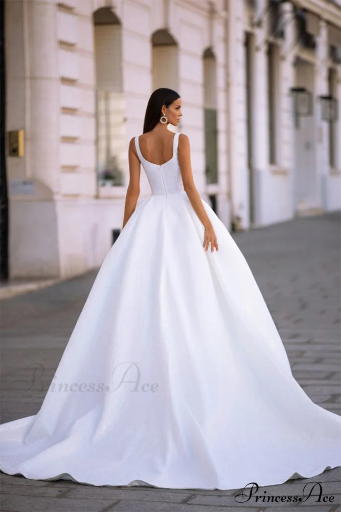 Preston Sleeveless Graceful Sparkly Wedding Dress