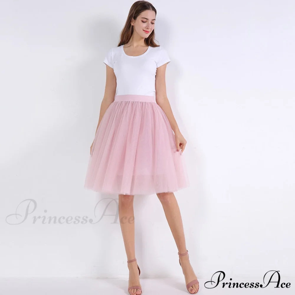 Princess Midi Tulle Skirt dusty pink / One Size