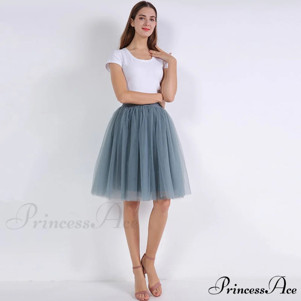 Princess Midi Tulle Skirt niagra / One Size