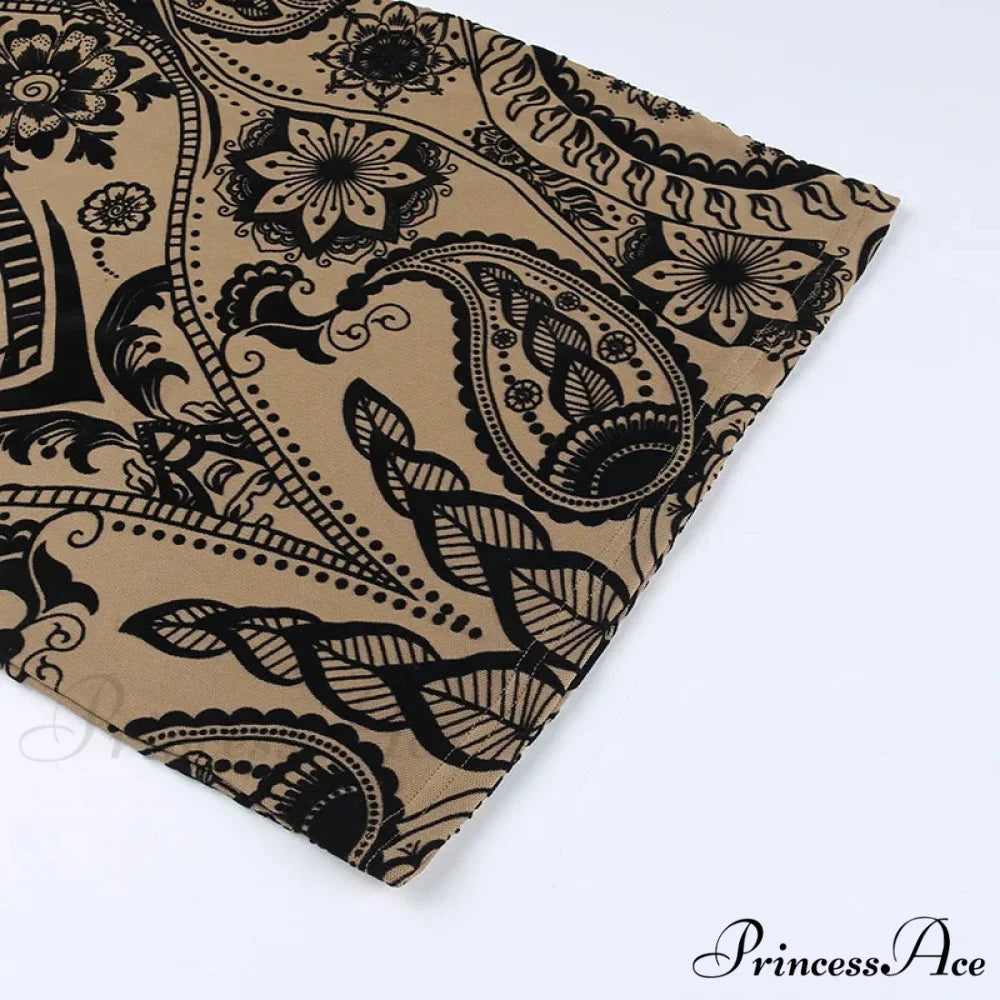 Print Backless Summer Fashion OutFits Cut Out Sleeveless Bodycon Party Floral Dress