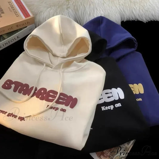 Print Fall Y2K Pocket Hoodie hoodies-241228