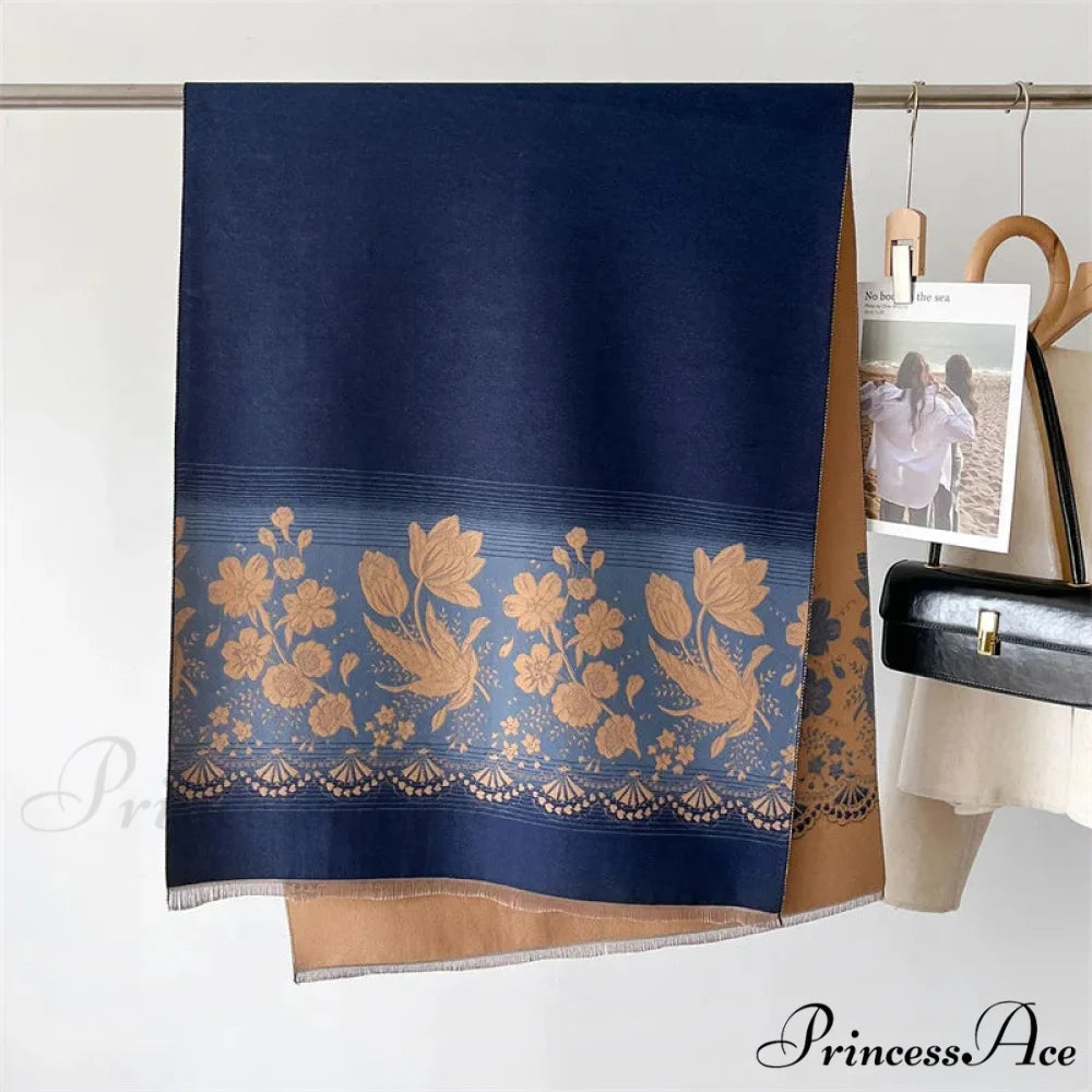 Printed Cashmere Winter Pashmina Scarf scarf-241228