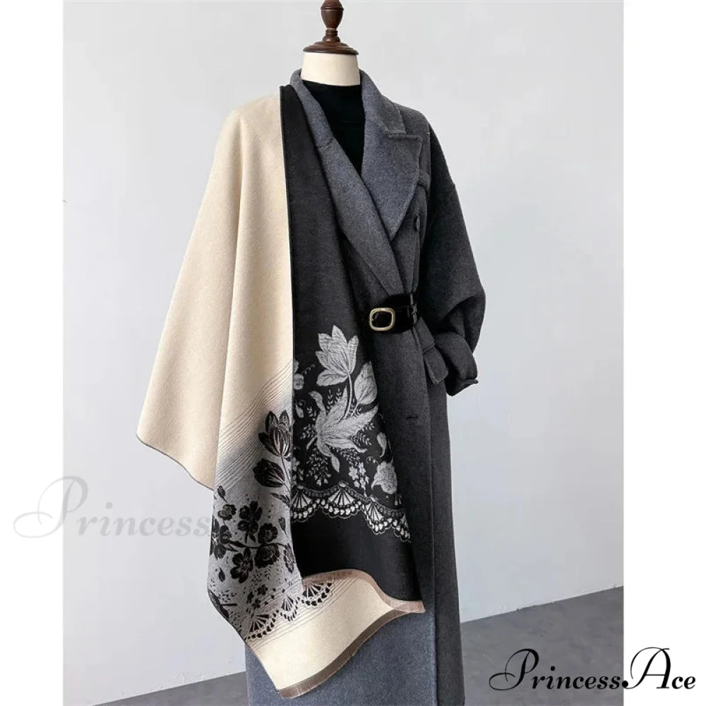 Printed Cashmere Winter Pashmina Scarf scarf-241228
