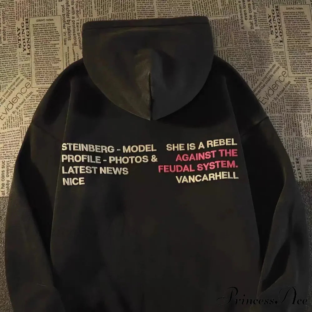 Printed Female Informal Hoodie hoodies-241228