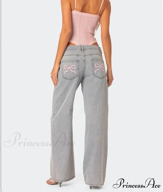 Printed Zipper Front Cowpoke Trousers pants-241228