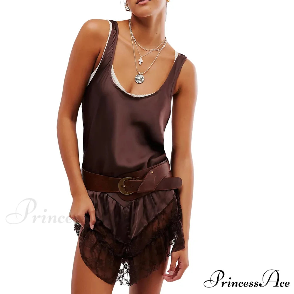 Profound U-Shaped Frilled Short Dress BLACK / S minidress-250223