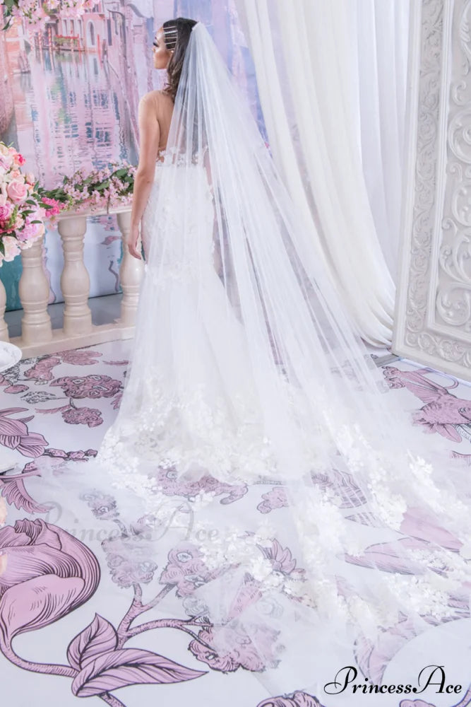 Promised Love Lace Trendy Mermaid Wedding Dress