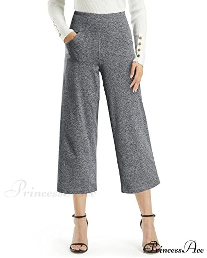 Promover Women’s Capri Pants Wide Leg Yoga Crop Pants