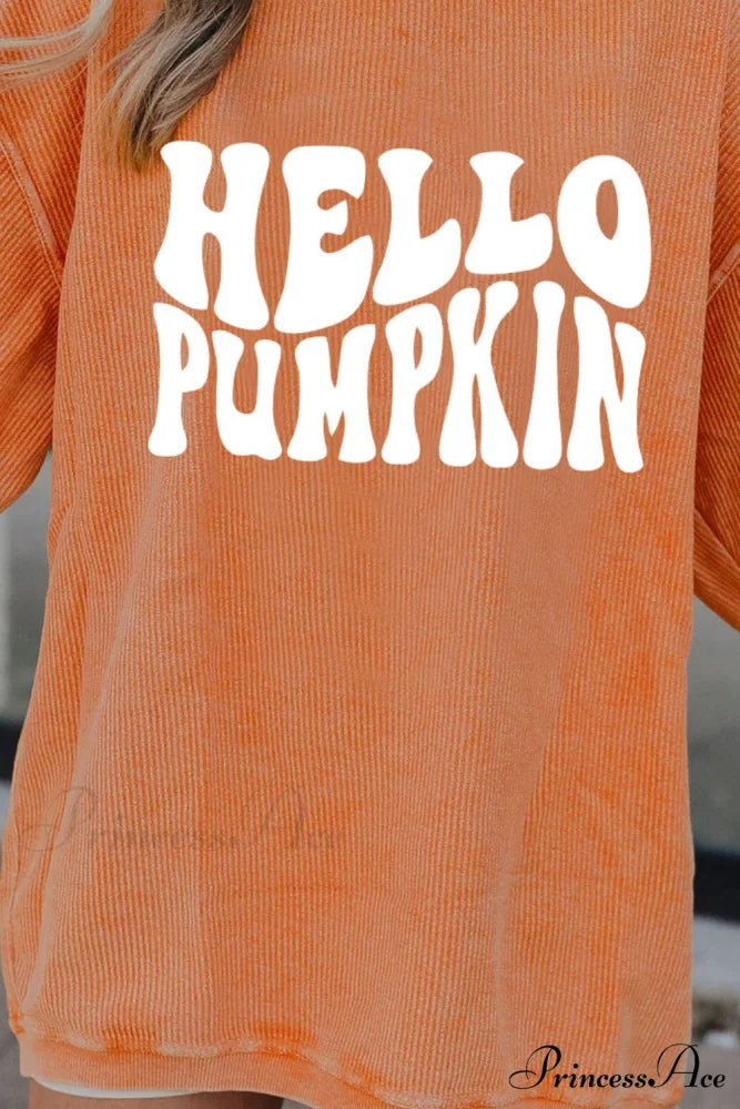 PUMPKIN Graphic HELLO Sweatshirt