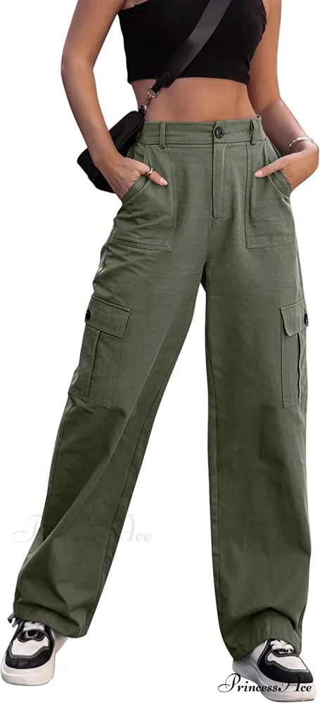 quick sell European and American women’s trousers Green / S