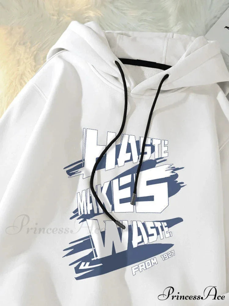 Quickness Produces Garbage Pullover WHITE / M(40-50KG) hoodies-241228