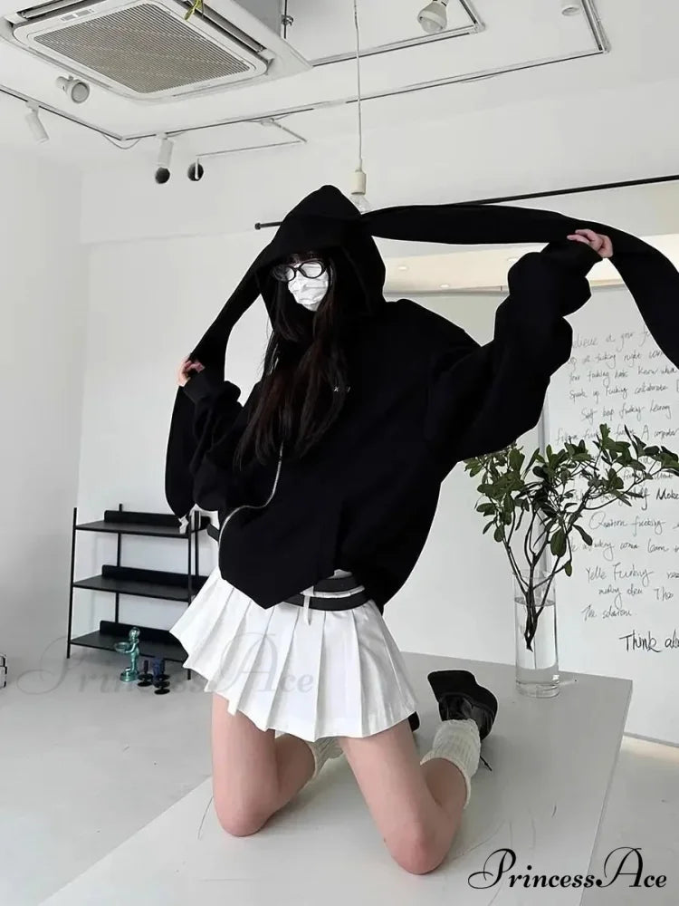 Rabbit Female Ears Hoodie hoodies-241228