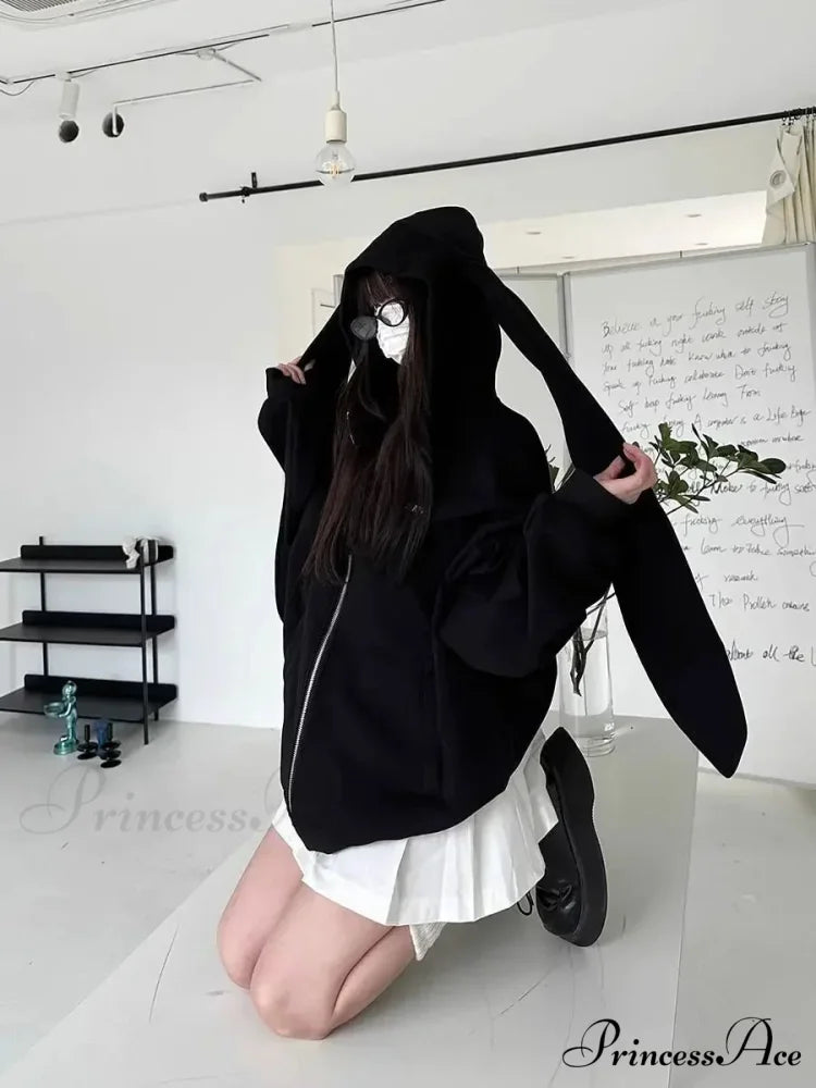 Rabbit Female Ears Hoodie hoodies-241228