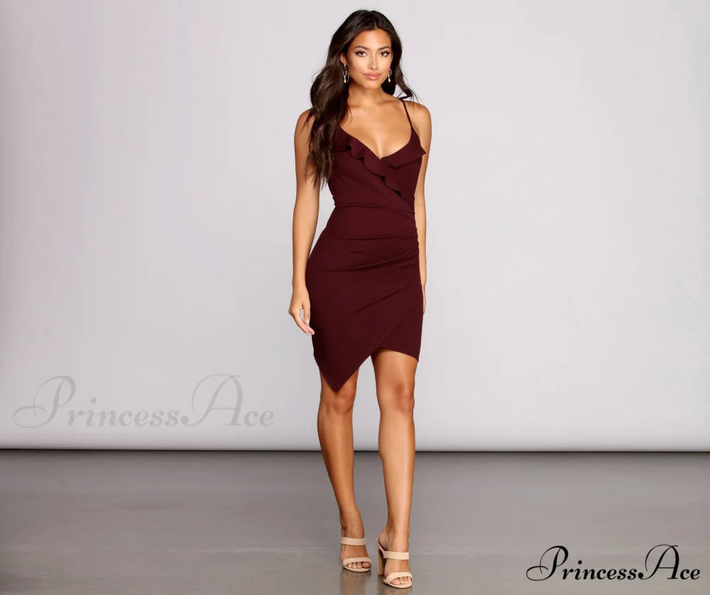 Radiant In Stylish Rhinestones Mini Dress