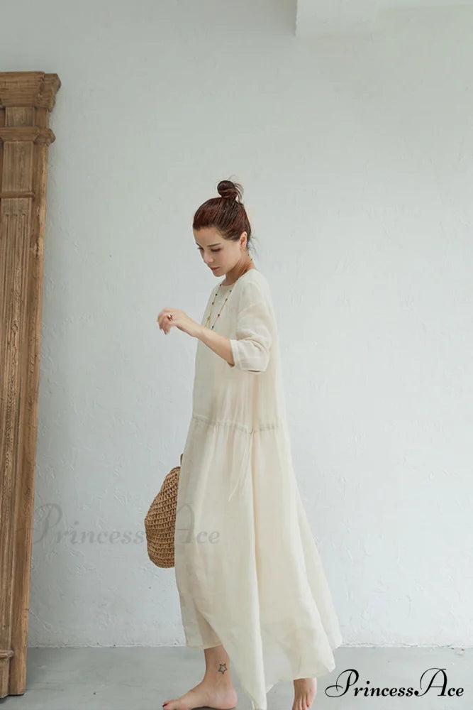 Ramona Dress in Ramie fabric