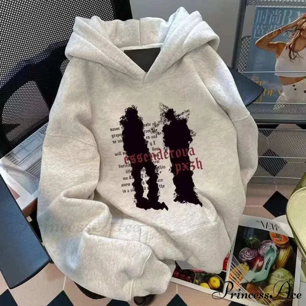 Rebellious Concept Figure Print Cotton Hoodie hoodies-241228