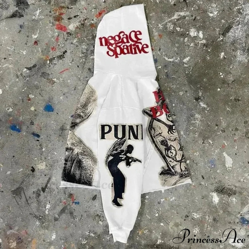 Rebellious Mummy Design Baggy Hoodie hoodies-241228