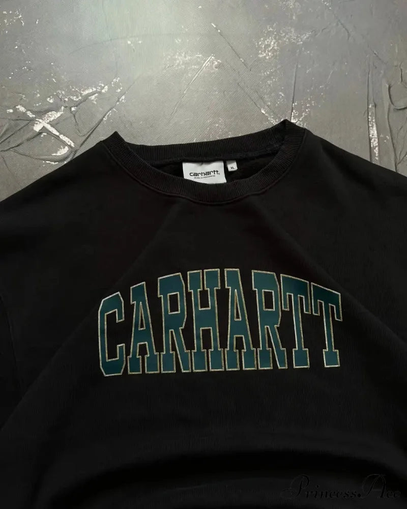 Rebellious Style Retro Baggy Sweatshirt Sweatshirt-241228