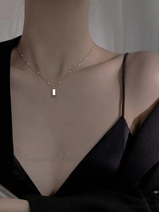 Rectangular Bar Necklace