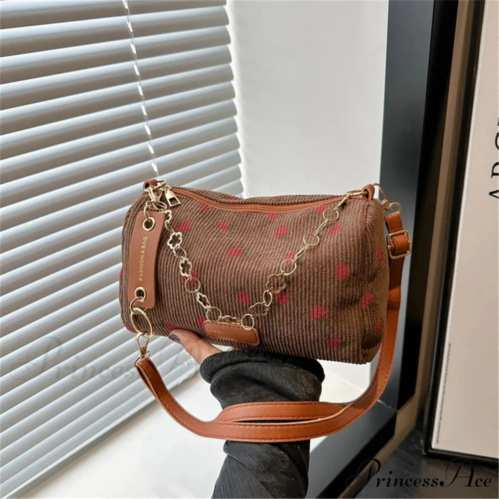 Red Velvet Small Crossbody Brown crossbody-250126