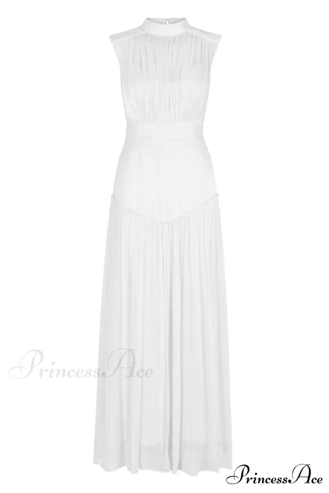 Remarkable Moment High Trendy Neck Maxi Dress