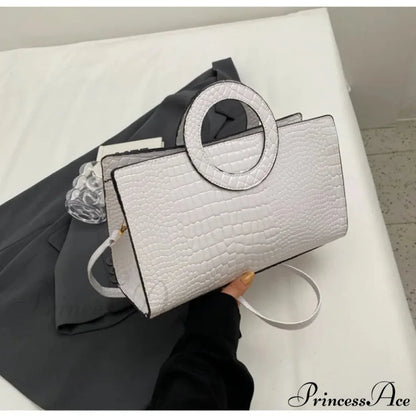 Reptilian Design Faux Leather Crossbody Purse handbag-250126