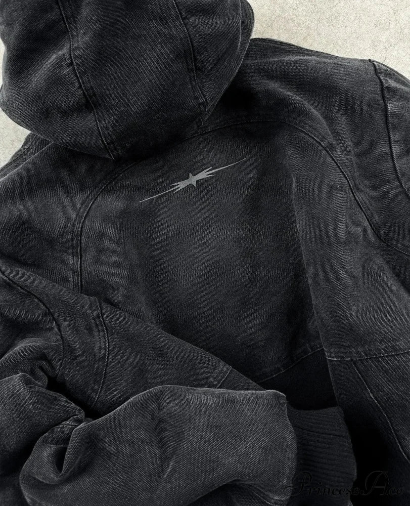 Retro Clean Zip Up Hoodie hoodies-241228