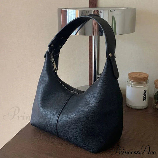 Retro Faux Leather Underarm Shoulder Bag shoulder-250126