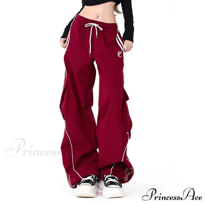 Retro Line Rap Cargo Trousers pants-241228