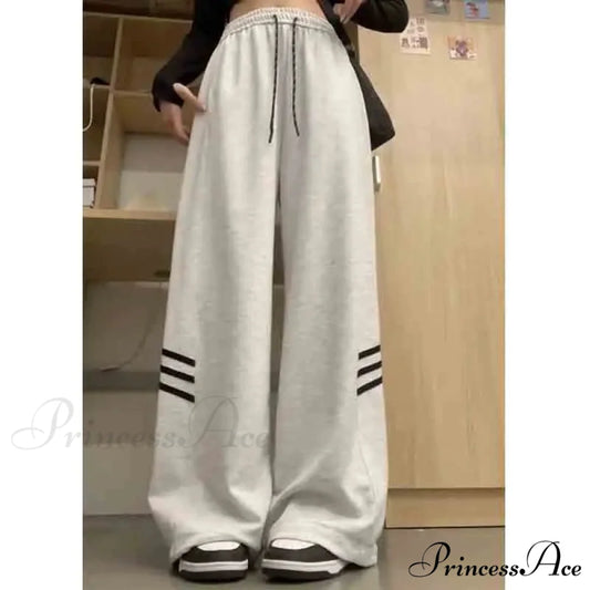 Retro Lines Baggy Informal Trousers pants-241228