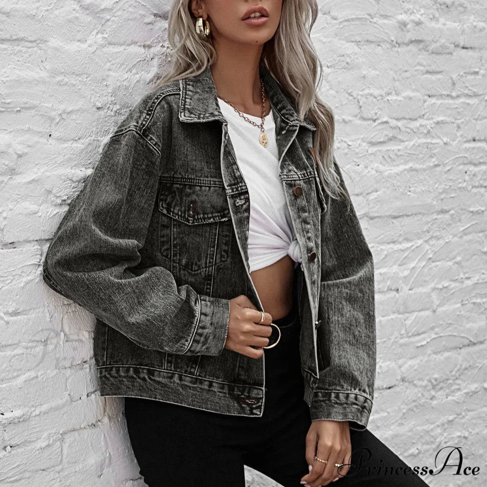 Retro Plus Size Stylish Chic Trendy Elegant Fashionable Versatile Classic Jacket Black / XS