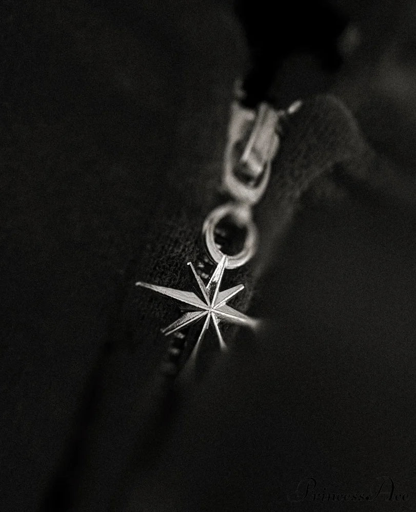 Retro Print Zip Up Hoodie hoodies-241228