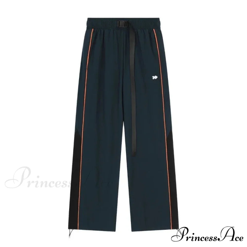 Retro Running Sweatpants Spacious Leg Trousers black / S pants-241228
