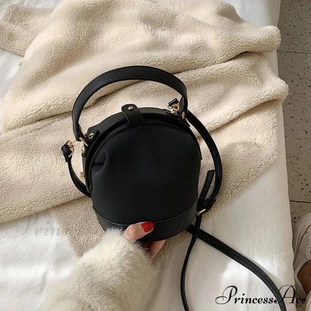 Retro Style Woman Bucket Shoulder Purse 2 handbag-250126