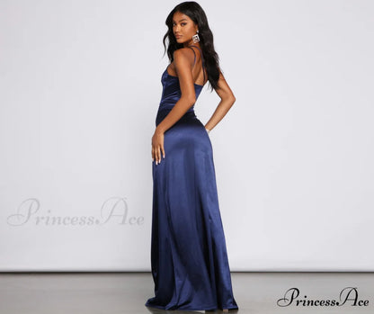 Rhiannon Elegant Satin Dress